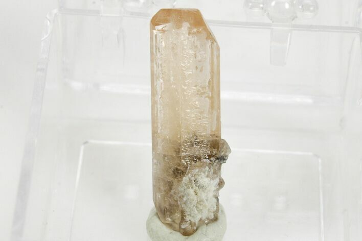 Lustrous Champagne-Pink Topaz Crystal - Utah #374482